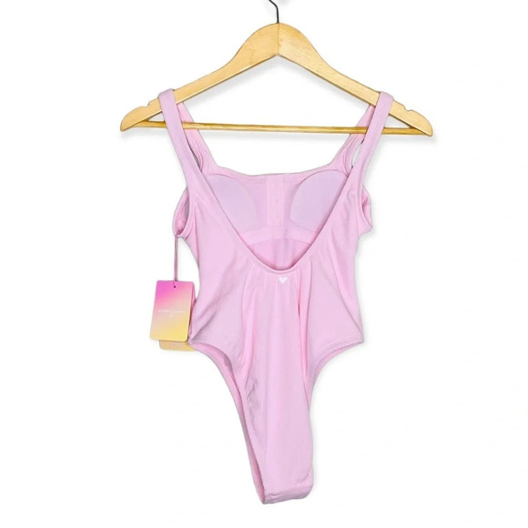 ✨NWT Stoney Clover X Target Pink Cheeky High Leg One Piece Swimsuit Size XXS 00 - Picture 9 of 12